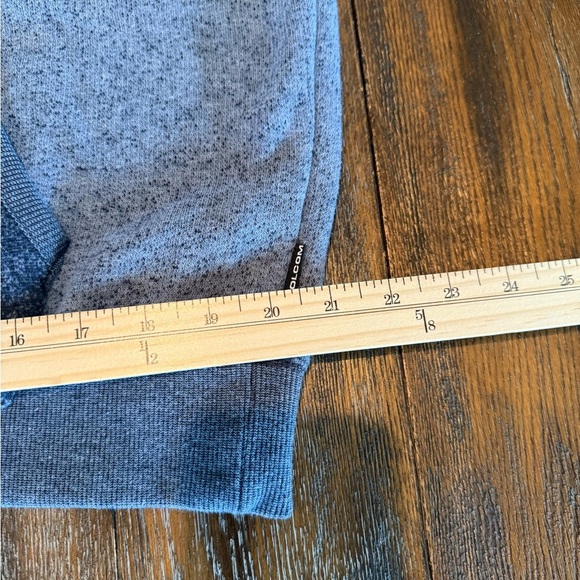 Volcom Blue Two Toned Hooded Men’s Sweatshirt Size L - Picture 4 of 10